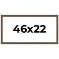 thumbnail image 1 of 46x22 Frame Brown Farmhouse Solid Wood Picture Frame Width 1.5 Inches | Interior Frame Depth 0.5, 1 of 8