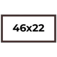thumbnail image 1 of 46x22 Frame Brown Round Mahogany Solid Wood Picture Frame | 1.625 Inch Moulding Width | with UV, 1 of 8