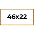 thumbnail image 1 of 46x22 Frame Gold Bamboo Solid Wood Picture Frame | 1 Inch Moulding Width | Interior Frame Depth, 1 of 8