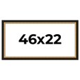 thumbnail image 1 of 46x22 Frame Gold Real Wood Picture Frame Width 2.25 Inches | Interior Frame Depth 0.5 Inches |, 1 of 8