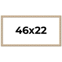 46x22 Frame White Real Wood Picture Frame Width 1.5 inches | Interior Frame Depth 0.5 inches |