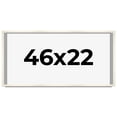 thumbnail image 1 of 46x22 Frame White Wheat Solid Wood Picture Frame | Moulding Width 0.75 Inches | Interior Depth 0.5, 1 of 8