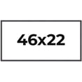 thumbnail image 1 of 46x22 Rustic Brown Real Wood Picture Frame Width 0.75 inches | Interior Frame Depth 0.5 inches |, 1 of 8
