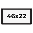 thumbnail image 1 of 46x22 Shadow Box Black Solid Wood Display Picture Frame | 1 Inch Rabbet Depth | | 1.375 Inch, 1 of 4