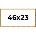 thumbnail image 1 of 46x23 Frame Gold Bamboo Picture Frame - Complete Modern Photo Frame Includes UV Acrylic Shatter, 1 of 8