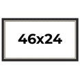thumbnail image 1 of 46x24 Frame Black Real Wood Picture Frame Width 2.25 Inches | Interior Frame Depth 0.5 Inches |, 1 of 8