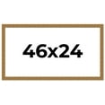 thumbnail image 1 of 46x24 Frame Black and Gold Distressed Solid Wood Sonoma Picture Frame | 1.625 Inch Moulding Width |, 1 of 8