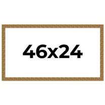 46x24 Frame Black and Gold Distressed Solid Wood Sonoma Picture Frame | 1.625 Inch Moulding Width |