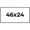 thumbnail image 1 of 46x24 Frame Brown Bamboo with Dark Coffee/Walnut Finish | Solid Wood Picture Frame Width 0.75, 1 of 8