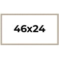 thumbnail image 1 of 46x24 Frame Grey Solid Wood Picture Frame Width 1 Inches | Interior Frame Depth 0.5 Inches |, 1 of 8