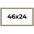 thumbnail image 1 of 46x24 Frame Silver Real Wood Picture Frame Width 1.75 Inches | Interior Frame Depth 0.5 Inches |, 1 of 8