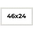 thumbnail image 1 of 46x24 Frame White Sonoma Rustic Wood Picture Frame | 1.5 Inch Moulding Width | Complete with UV, 1 of 7