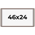 thumbnail image 1 of 46x24 Shadow Box Frame Brown | 1.125 inches Deep Real Wood Rustic Shadowbox Display Frame | UV, 1 of 5