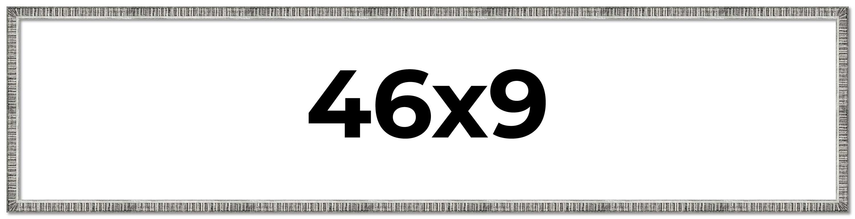 46x9 Frame Silver Picture Frame - Complete Modern Photo Frame Includes ...