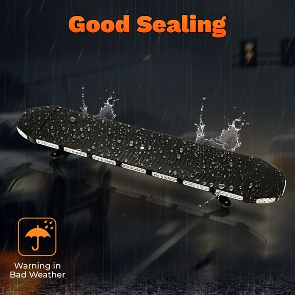 47" 108 LED STROBE LIGHT BAR AMBER RESPONSE EMERGENCY BEACON WARN TOW TRUCK