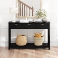 thumbnail image 1 of 47" Farmhouse Console Table with 2 Drawers, Wood Sofa Table, Entryway Table with Storage Shelf for Living room, Hallway and Bedroom, 1 of 8