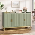 thumbnail image 1 of 47.2" Fluted Sideboard with Storage Cabinet, Modern Kitchen Sideboard with Adjustable Shelves, Media Console Buffet Cabinet with Doors for Living Room, 1 of 7