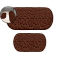 thumbnail image 1 of 47.2-Inch Memory Foam Bath Mat Set (2 Pieces) – Absorbent Bathroom Rugs with Cobblestone Texture – Ultra-Soft Polyester & PVC Backing, Machine Washable, 1 of 4