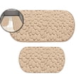 thumbnail image 1 of 47.2-Inch Memory Foam Bath Mat Set (2 Pieces) – Absorbent Bathroom Rugs with Cobblestone Texture – Ultra-Soft Polyester & PVC Backing, Machine Washable, 1 of 4