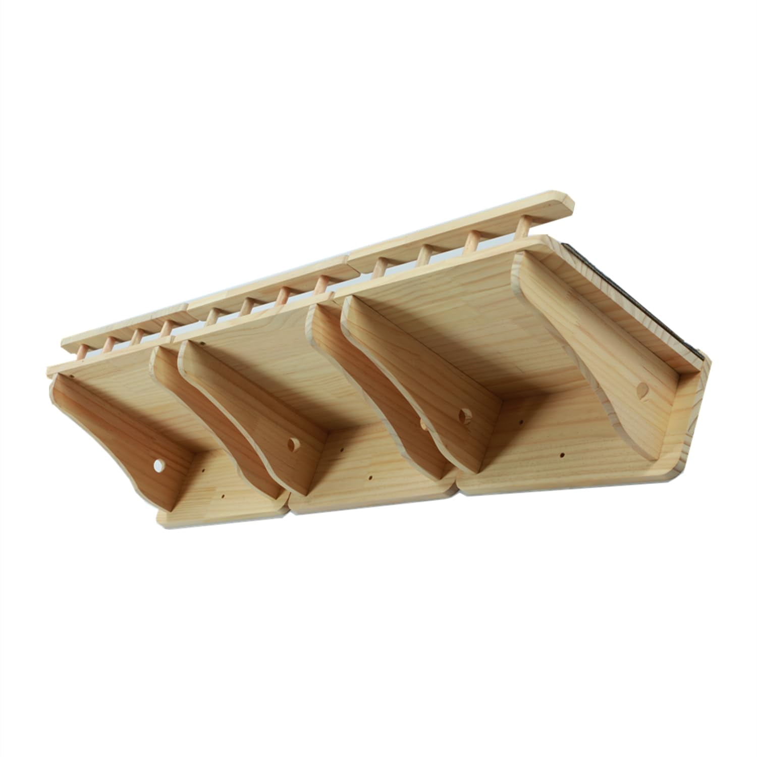47.2" X 11.8" Solid Wood Wall Mounted Cat Shelves  Superhighway Walkway Balcony With Guardrail Furniture Steps Stairs Perch