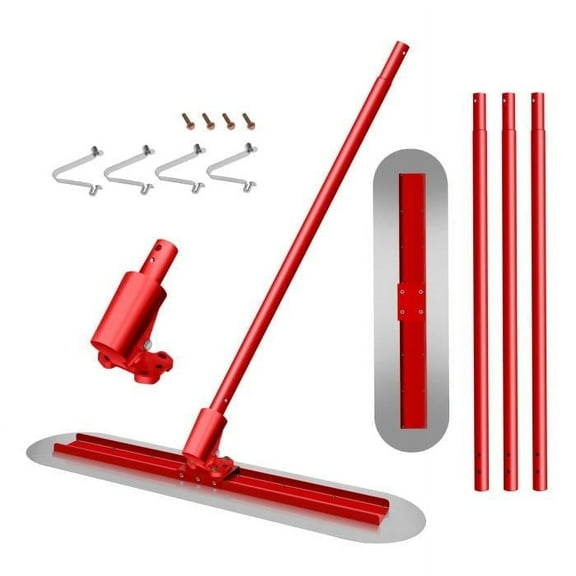 47.2'' x 11.8'' Concrete Float, Bull Float Concrete Tools, Concrete Tools Finishing Bull Float with 4 x 60'' Handles