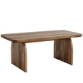 thumbnail image 1 of 47.24" Farmhouse Central Coffee Table Low Cocktail Table with Thick Tabletop & H-Shaped Sturdy Base Vintage Wooden Living Room Table for Home Office, 1 of 6