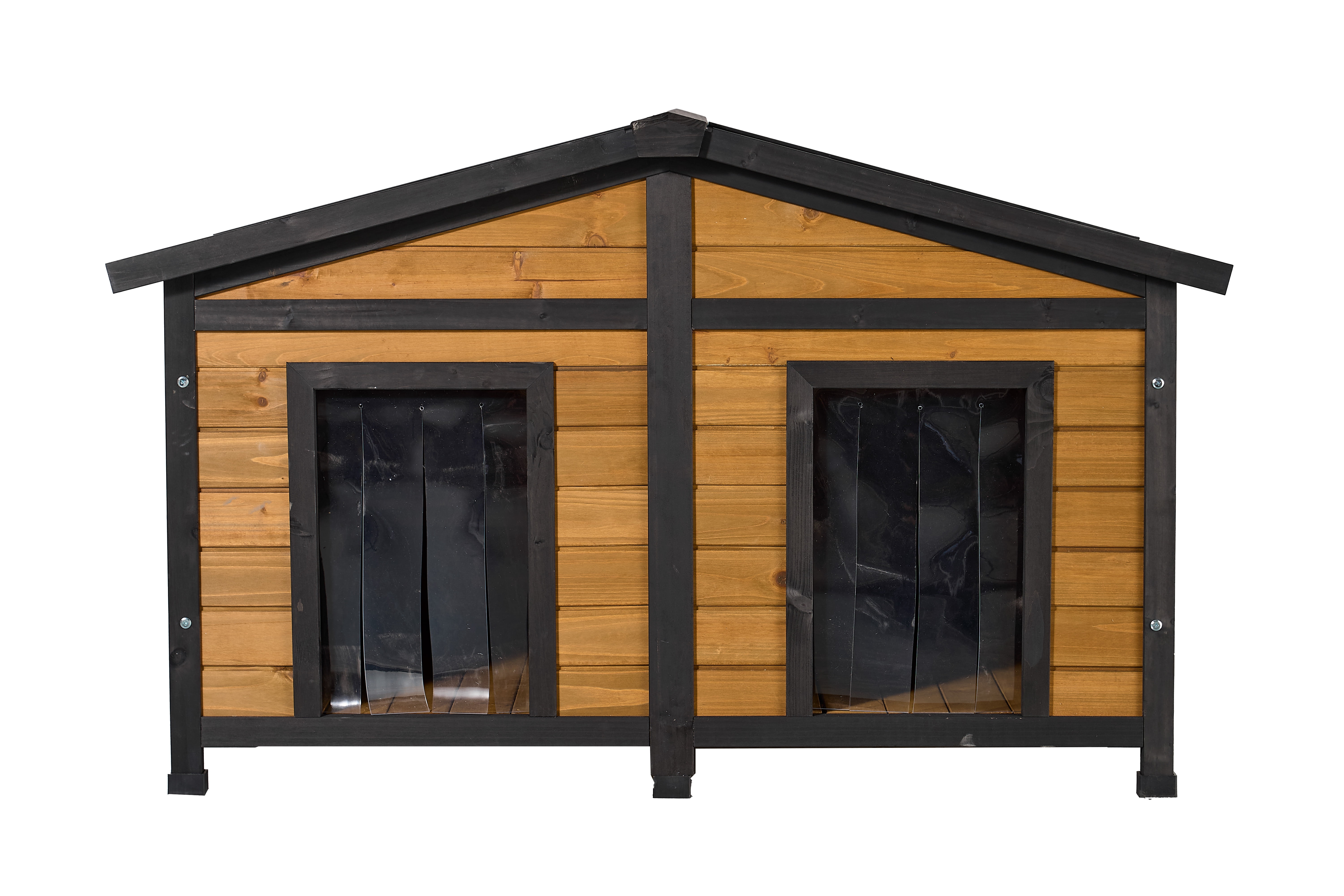 47.24"L x 35.43"W x 29.53"H Double Door Dog House, for Outdoor/Indoor Use, Easy to Clean and Durable