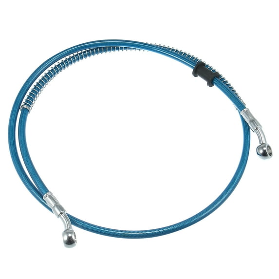 47.24" Length 10mm ID Motorcycle Hydraulic Brake Line Oil Hose Pipe Stainless Steel Braided Cable for ATV Motocross Blue