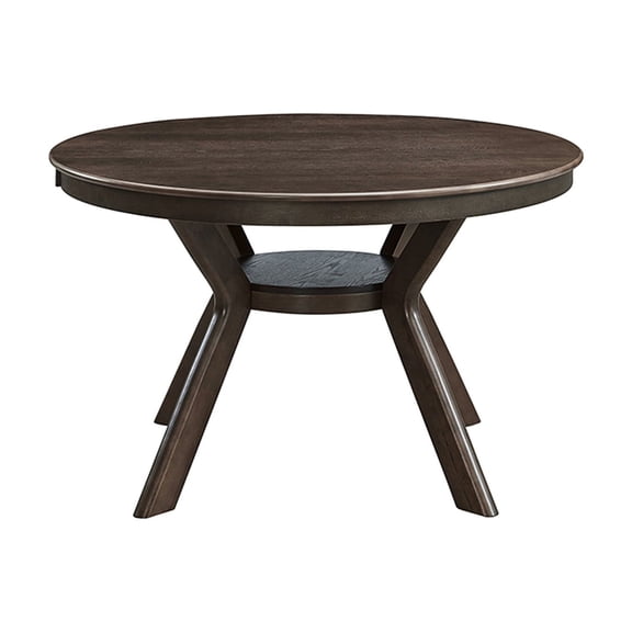 47.24'' Round Kitchen Table with Glossy Surface / Easy Care for Daily Use