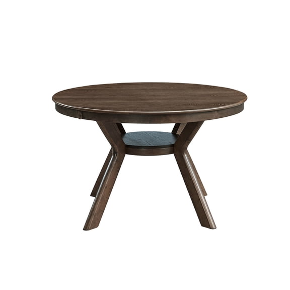 47.24'' Round Rubber Wood Table / Fits 4 - 6 for Family Dinners & Gatherings