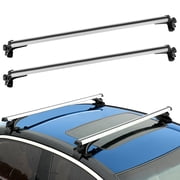 47.24 Universal Roof Rack Cross Bars MounTEK Aluminum Cross Bar for Rooftop Cargo Carrier Vehicle Wagon Car Without Roof Side Rail 165lbs Load Capacity