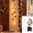 thumbnail image 1 of 47.24Inch Lighted Christmas Door Hanger Decoration Fairy Shape Glowing Christmas Door Hanger Light Decoration With Warm LED Lights For Porch Wall And Entryway, 1 of 5
