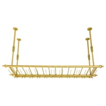 47.24in Wine Ceiling Rack, Hanging Bar Glass Rack&Hanging Bottle Holder Adjustable Shelf Champagne