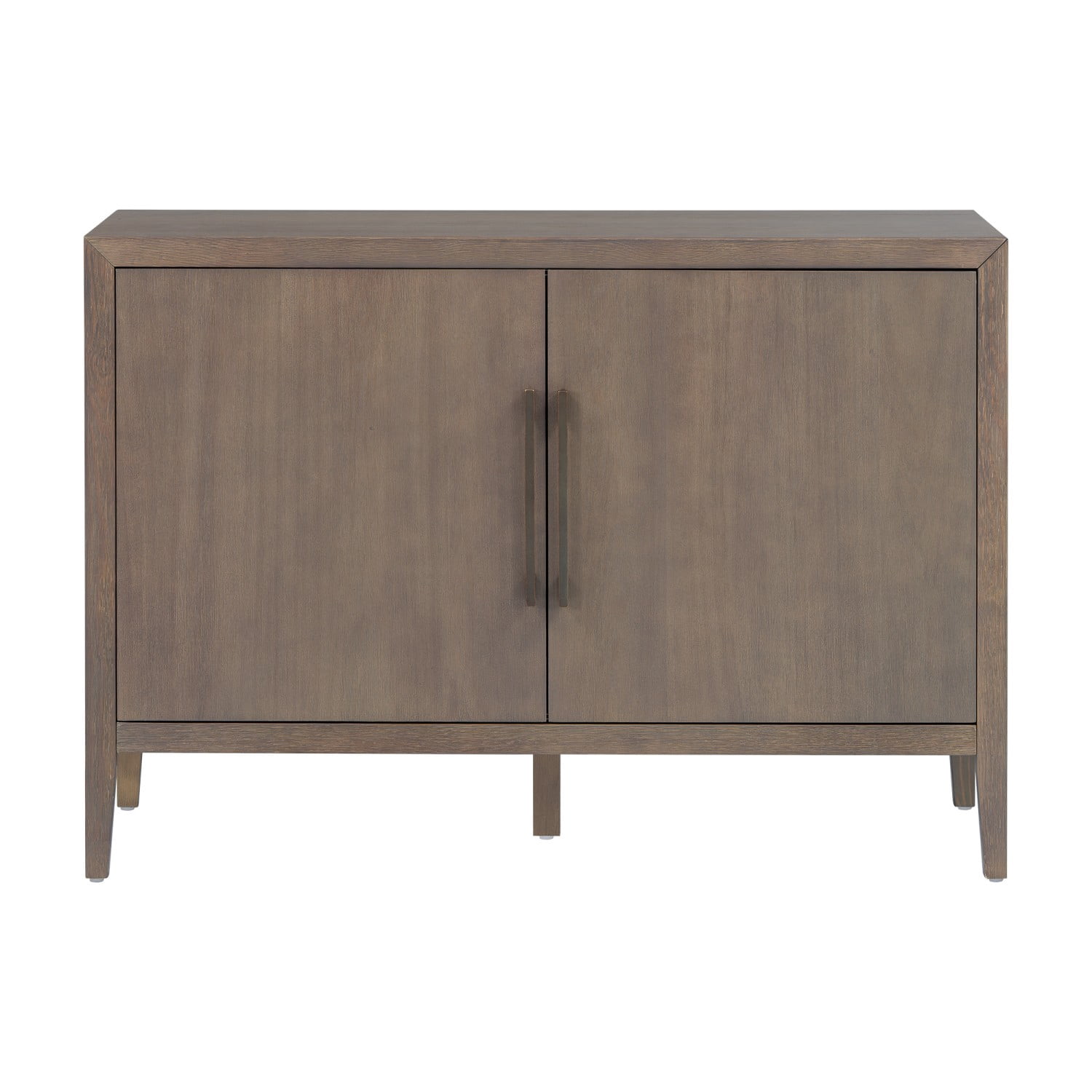 47.25" Farmhouse Sideboard Buffet Cabinet with Storage, 2 Door Wooden Coffee Bar Cabinet with Pine Veneer and Metal Handles for Kitchen, Living Room, Entryway, Brown