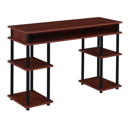 47.25 x 15.75 x 30 in. Designs2Go No Tools Student Desk, Cherry & Black