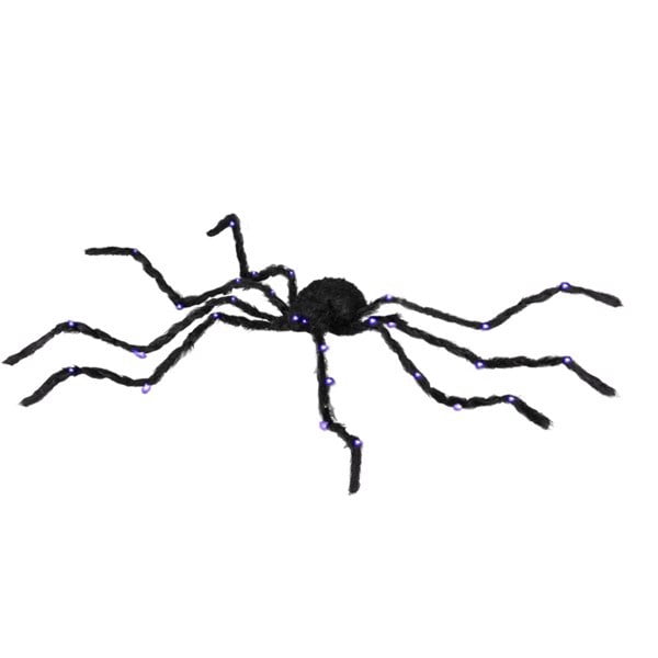 47.2IN Light-Up Oversized Spider with Bendable Legs Battery-Operated Halloween Decor