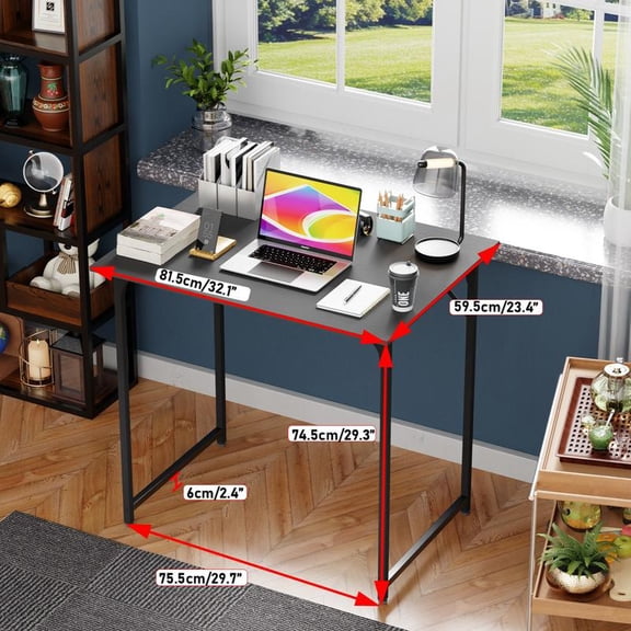 47/39/32 Inch Gaming Desk Writing Table Home Office Study Workstation Modern PC Laptop Sturdy Simple Gaming with Metal Frame Particle Board Steel Legs