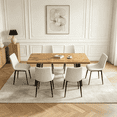 thumbnail image 1 of 47.4"-63.2" Extendable Dining Table Set for 4-8 People,7 Piece Large Kitchen Table Set with 6 Chairs for Farmhouse, Dining Room,Living Room, 1 of 10