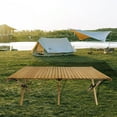 thumbnail image 1 of 47.44”L X23.62”W X17.52”H Multi-Function Wooden Foldable Portable Patio Dining Table, Rectangle Table for Patio, Kitchen, Camping etc., 1 of 6