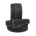 thumbnail image 1 of 47-48  Men's Leather Casual Fancy Stitched Belt Removable Buckle 26AA66BK, 1 of 3