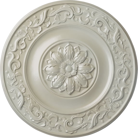 47 5/8"OD x 2 3/4"P Milan Ceiling Medallion, Hand-Painted Flash Blue