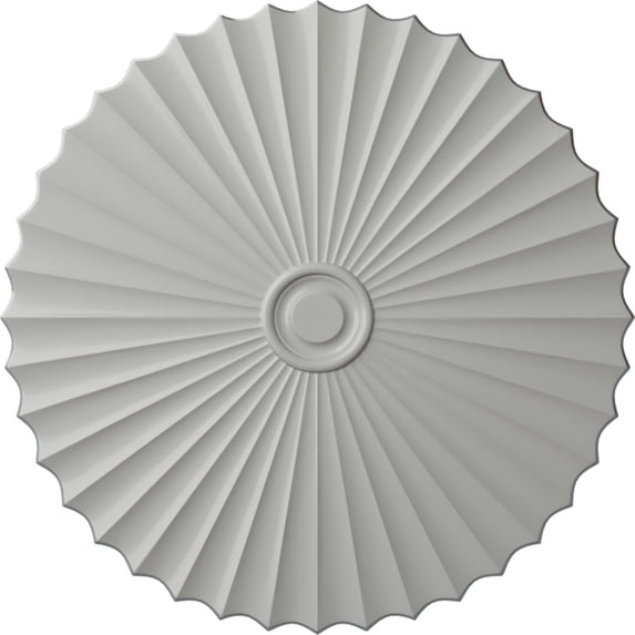 47 5/8"OD x 2"P Shakuras Ceiling Medallion (For Canopies up to 6 1/2"), Hand-Painted Frost