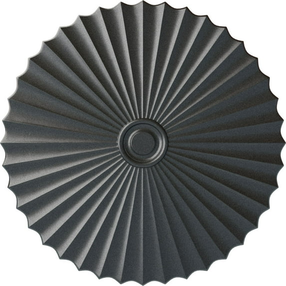 47 5/8"OD x 2"P Shakuras Ceiling Medallion (For Canopies up to 6 1/2"), Hand-Painted Pewter
