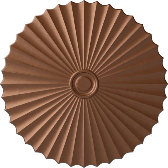47 5/8"OD x 2"P Shakuras Ceiling Medallion (For Canopies up to 6 1/2"), Hand-Painted Polished Copper