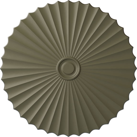 47 5/8"OD x 2"P Shakuras Ceiling Medallion (For Canopies up to 6 1/2"), Hand-Painted Spartan Stone