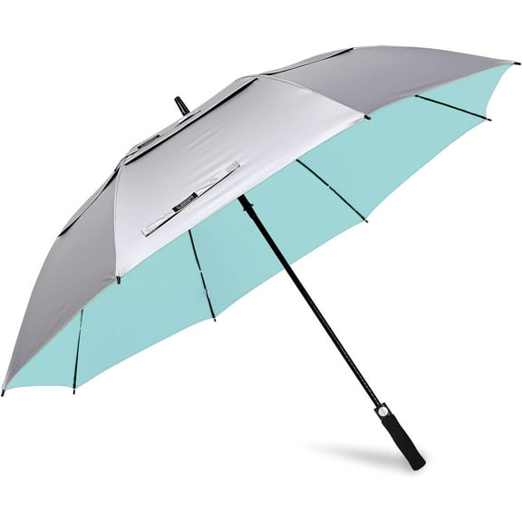 47/54/62/68 Inch UV Protection Golf Umbrella Auto Open Vented Double Canopy Oversize Extra Large Windproof Sun Rain Umbrellas