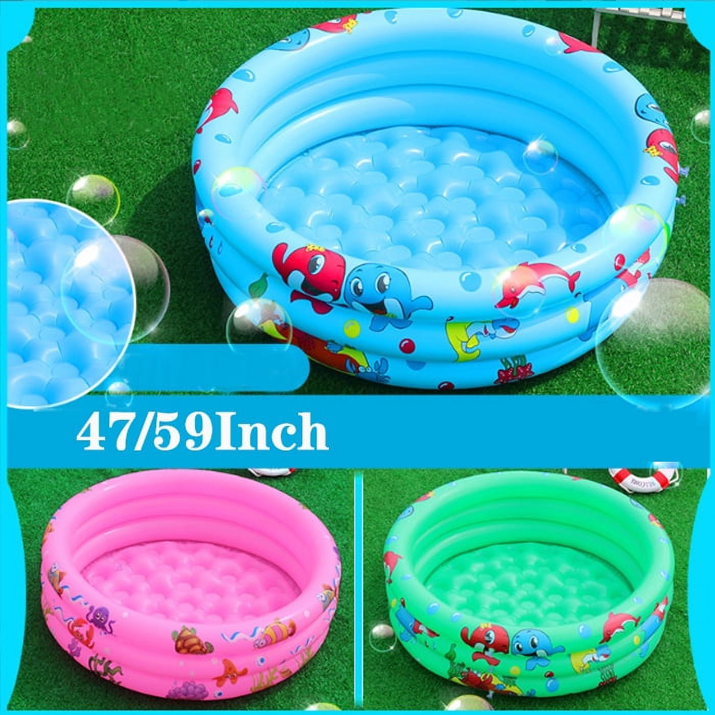 47/59Inch Swimming Pool Inflatable Kids Pool Infant Round Printed