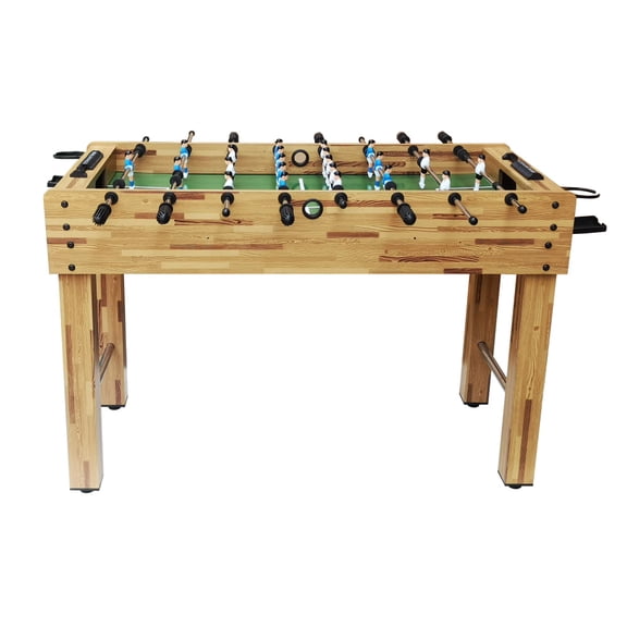 47.6 Inch Foosball Table, MDF & Steel Construction Full Size Table Soccer Game Table, Indoor Competitive Table Football for Family Game Room, Office Recreation & Party Entertainment