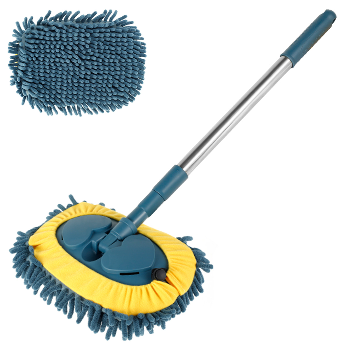 47.6inch Wash Mop Kit for Car with 180°Swivel Head Car Wash Brush