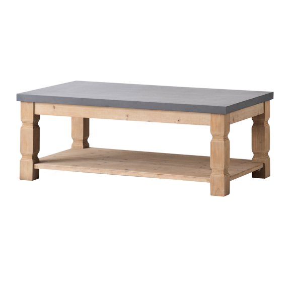 47.8x28x18.8" Coffee Table - Concrete & Wooden Perfection Personalization